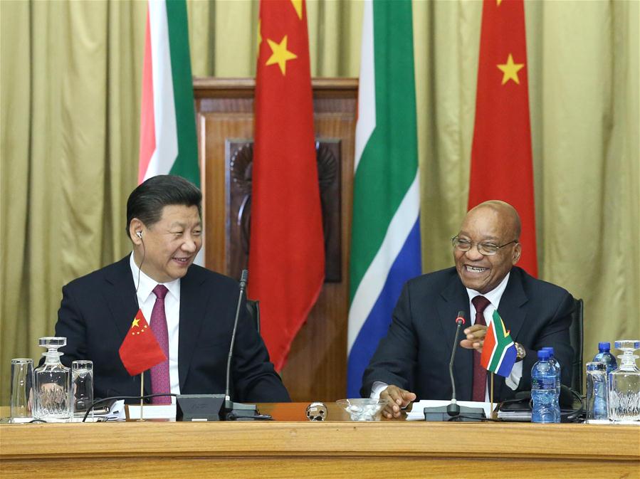 SOUTH AFRICA-CHINA-XI JINPING-JACOB ZUMA-TALKS