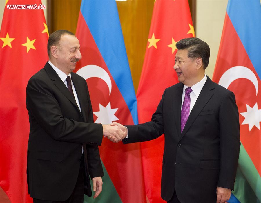 CHINA-BEIJING-XI JINPING-AZERBAIJAN-WELCOMING CEREMONY (CN)