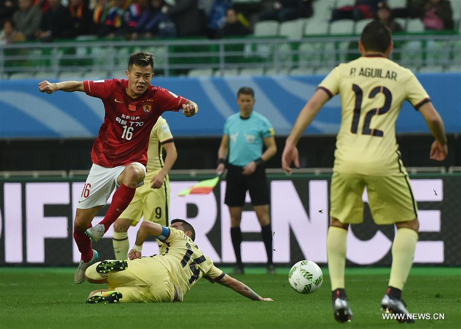 (SP)JAPAN-OSAKA-SOCCER-CLUB WORLD CUP-QUARTERFINALS-GUANGZHOU EVERGRANDE VS MEXICO CLUB AMERICA