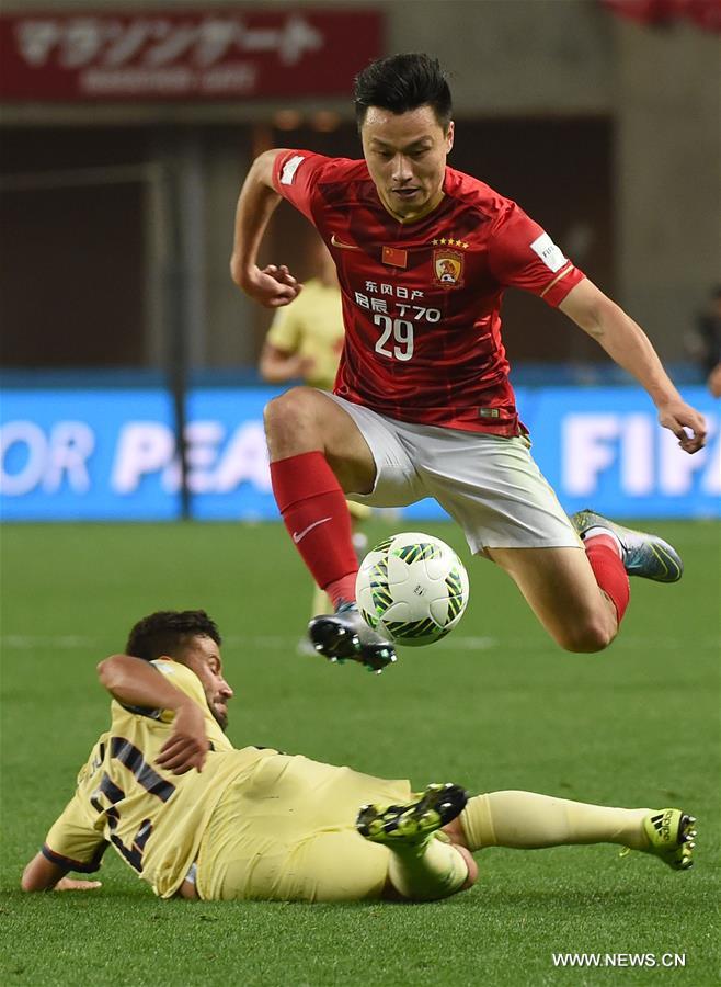 (SP)JAPAN-OSAKA-SOCCER-CLUB WORLD CUP-QUARTERFINALS-GUANGZHOU EVERGRANDE VS MEXICO CLUB AMERICA