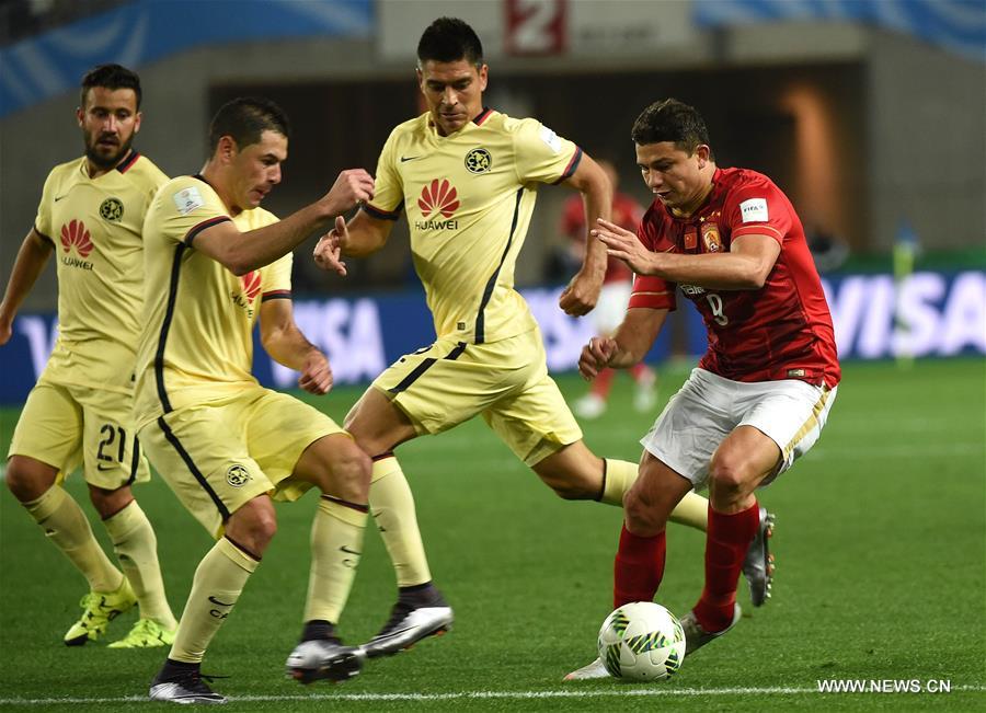 (SP)JAPAN-OSAKA-SOCCER-CLUB WORLD CUP-QUARTERFINALS-GUANGZHOU EVERGRANDE VS MEXICO CLUB AMERICA