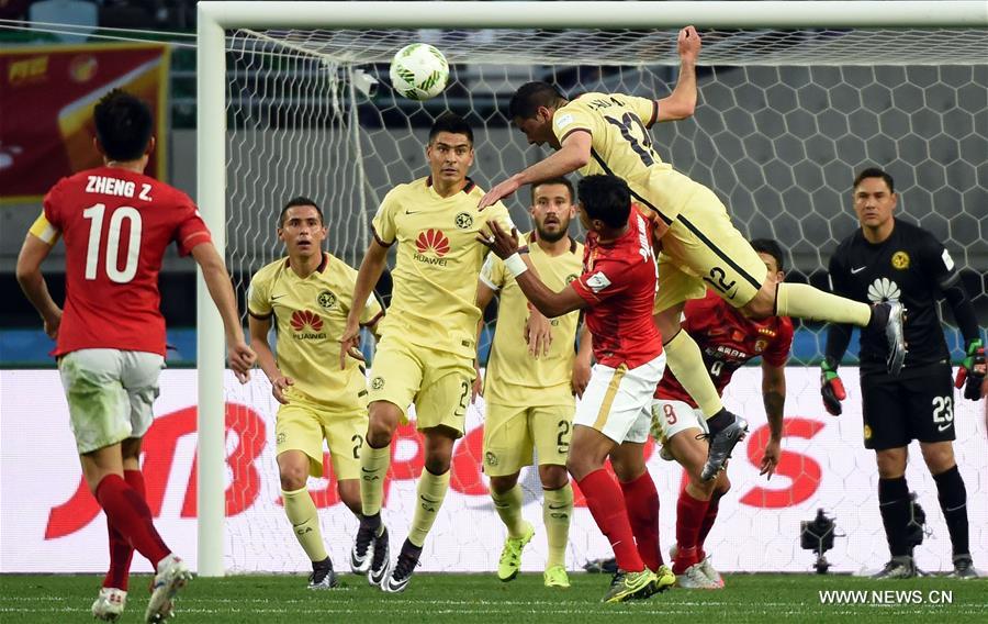 (SP)JAPAN-OSAKA-SOCCER-CLUB WORLD CUP-QUARTERFINALS-GUANGZHOU EVERGRANDE VS MEXICO CLUB AMERICA