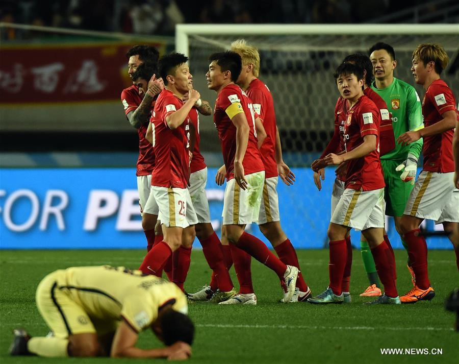 (SP)JAPAN-OSAKA-SOCCER-CLUB WORLD CUP-QUARTERFINALS-GUANGZHOU EVERGRANDE VS MEXICO CLUB AMERICA