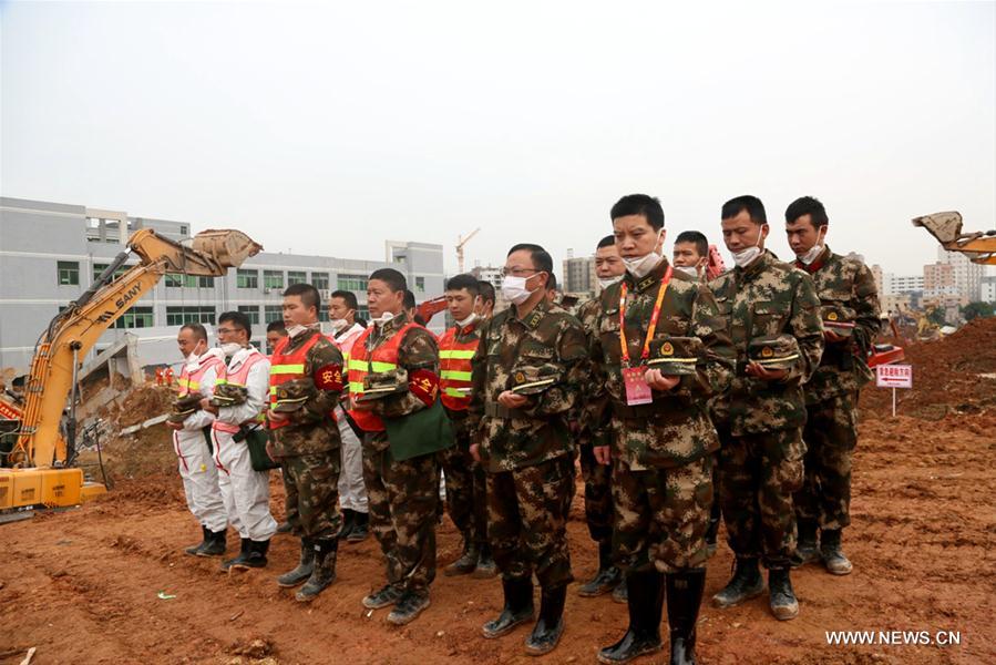 CHINA-SHENZHEN-LANDSLIDE-MOURNING (CN)