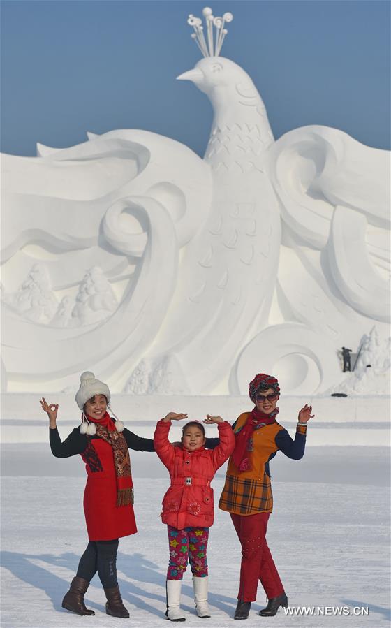 CHINA-JILIN-CHANGCHUN-SNOW SCULPTURES (CN)