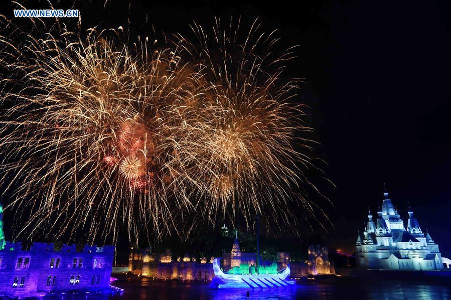 CHINA-HARBIN-SNOW EXPO-NIGHT VIEW (CN)