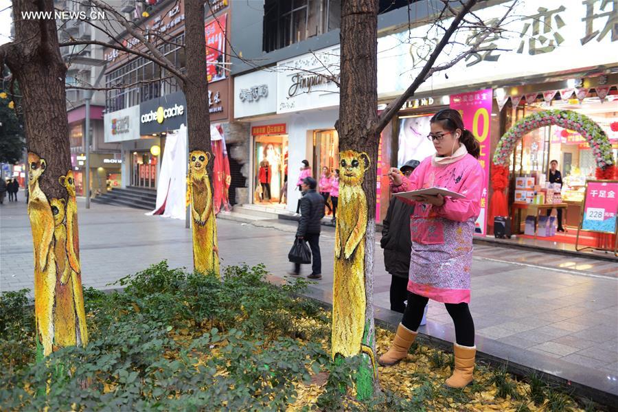 #CHINA-CHONGQING-TREE PAINTING (CN)