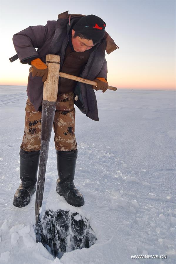 Chagan Lake, which is known for traditional winter fishing that dates back to prehistorical times, is the only place that saves the oldest Mongolian fishing method. 