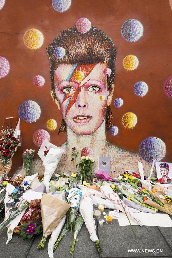 BRITAIN-BRIXTON-DAVID BOWIE-TRIBUTES