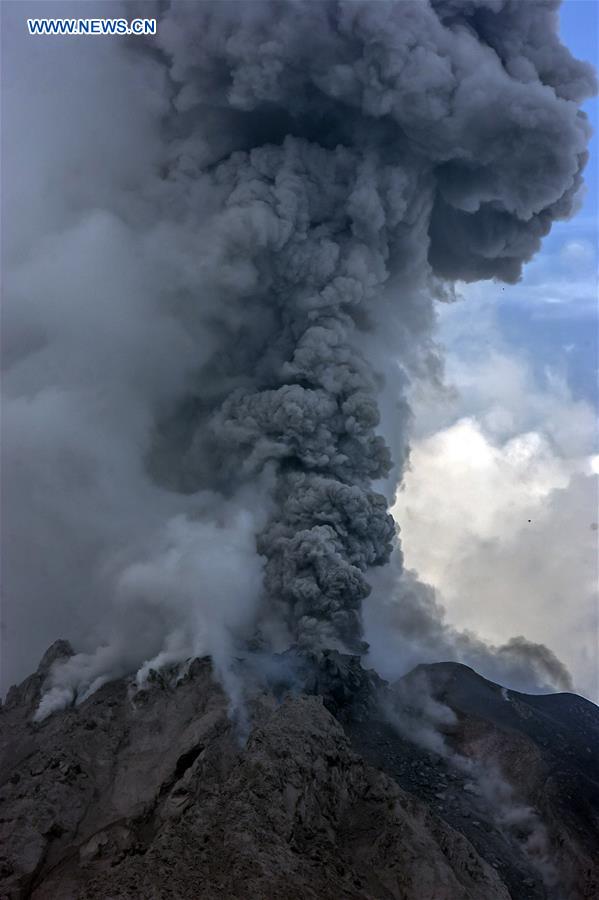 INDONESIA-NORTH SUMATRA-MOUNT SINABUNG-ERUPTION