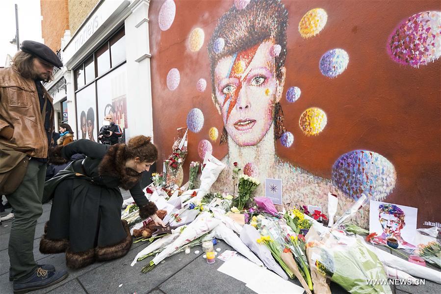 BRITAIN-BRIXTON-DAVID BOWIE-TRIBUTES