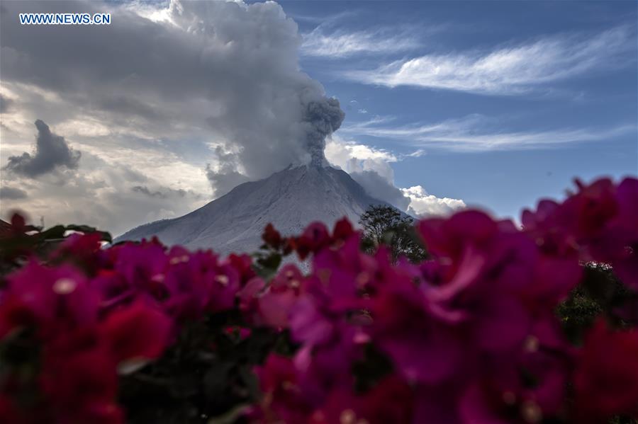 INDONESIA-NORTH SUMATRA-MOUNT SINABUNG-ERUPTION