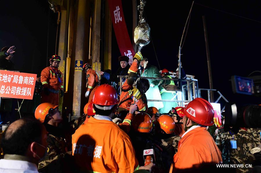 CHINA-SHANDONG-PINGYI-MINERS-RESCUE (CN)