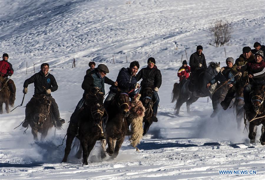 CHINA-XINJIANG-TEKES-KAZAK HERDSMEN-WINTER (CN)