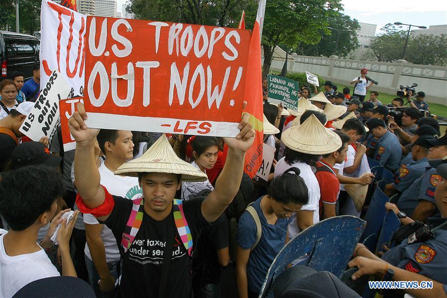 PHILIPPINES-MANILA-ANTI-EDCA PROTEST