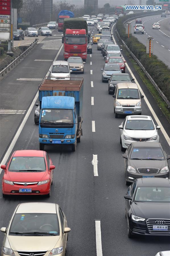 CHINA-HUNAN-SPRING FESTIVAL-TRAFFIC(CN)