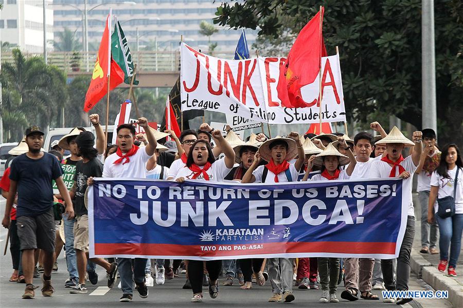 PHILIPPINES-MANILA-ANTI-EDCA PROTEST