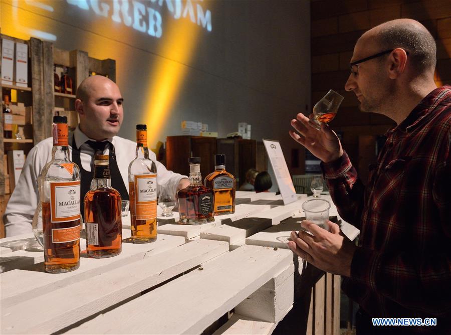 More than 60 most famous brands of whisky from all over the world were exhibited during the two-day fair which kicked off here on Friday.