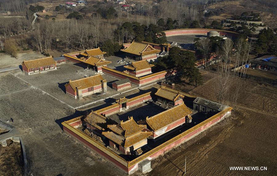 The Western Qing Tombs, which was first built in 1730s, consist of 14 tombs. The Imperial Tombs of the Ming and Qing Dynasties has been inscribed in the World Heritage List.