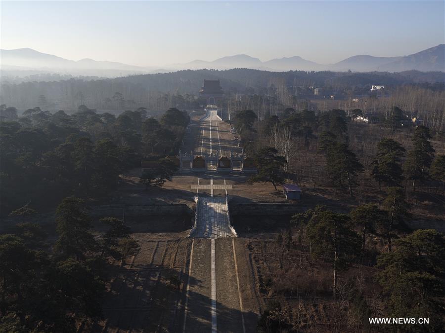 The Western Qing Tombs, which was first built in 1730s, consist of 14 tombs. The Imperial Tombs of the Ming and Qing Dynasties has been inscribed in the World Heritage List.