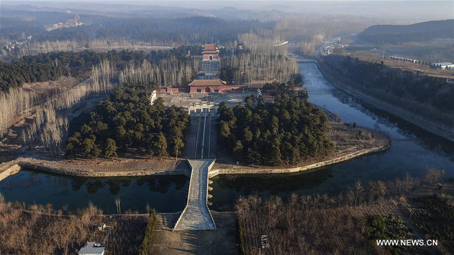 The Western Qing Tombs, which was first built in 1730s, consist of 14 tombs. The Imperial Tombs of the Ming and Qing Dynasties has been inscribed in the World Heritage List.