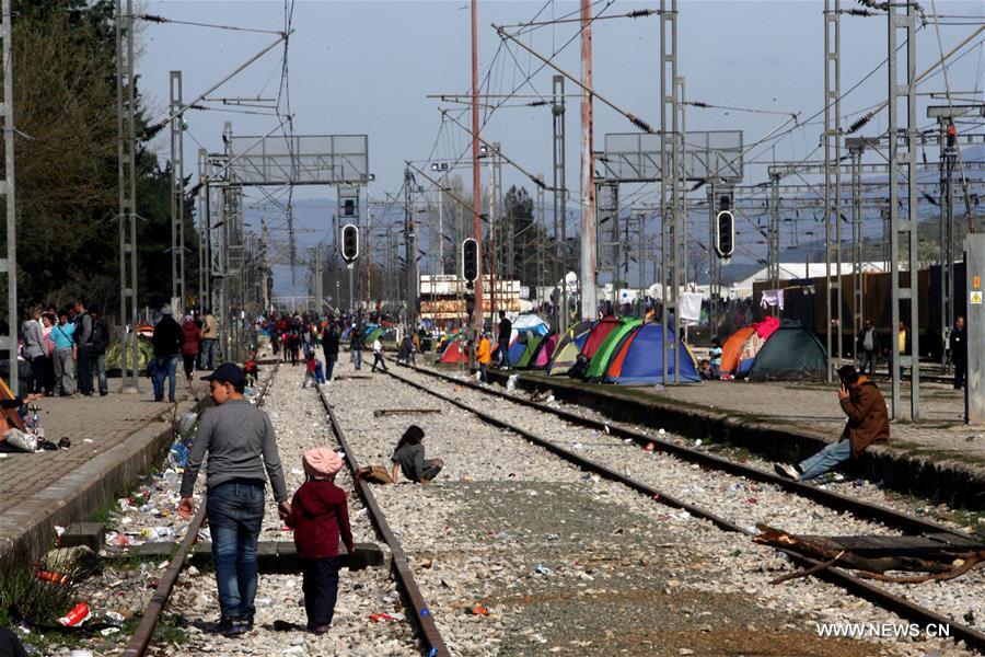 Over 13,000 refugees and migrants gathered in Eidomeni, hoping to cross the border and carry on their journey.