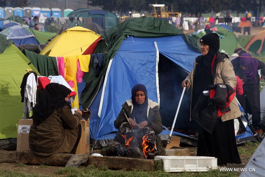 Over 13,000 refugees and migrants gathered in Eidomeni, hoping to cross the border and carry on their journey.