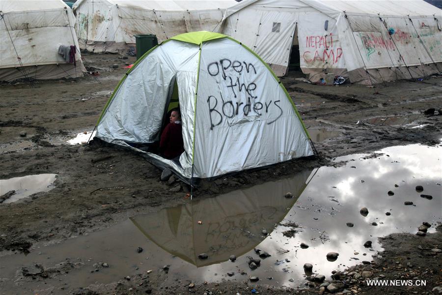 Over 13,000 refugees and migrants gathered in Eidomeni, hoping to cross the border and carry on their journey.