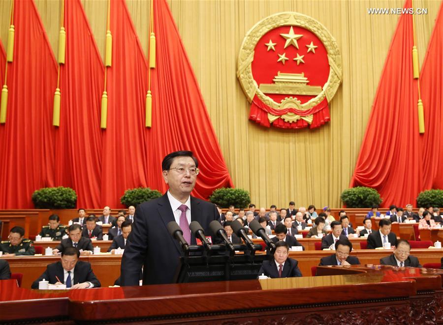 (TWO SESSIONS)CHINA-BEIJING-NPC-2ND PLENARY MEETING-ZHANG DEJIANG (CN)