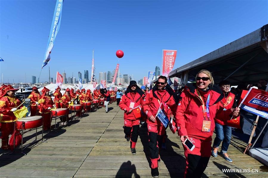 (SP)CHINA-QINGDAO-YACHT-CLIPPER ROUND THE WORLD RACE