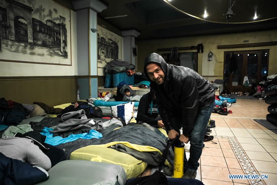 GREECE-TRIKALA-REFUGEES-SHELTERING