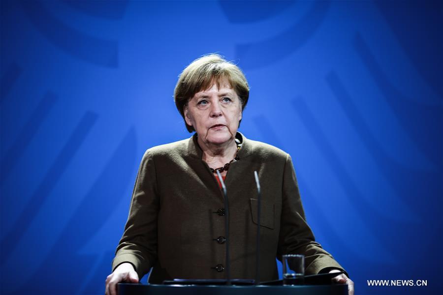 GERMANY-MERKEL-BELGIUM-ATTACKS