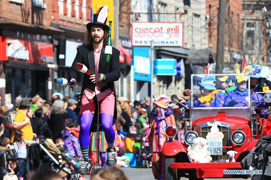 2016 Toronto Beaches Lions Easter Parade in Toronto, Canada, March 27, 2016