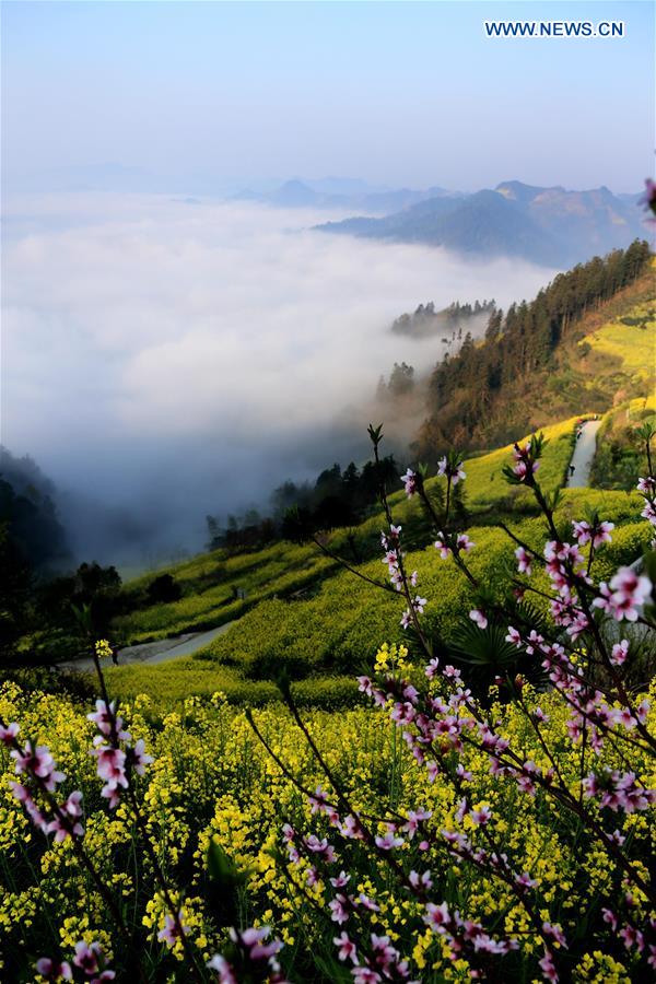 #CHINA-ANHUI-HUANGSHAN-SHITAN VILLAGE-CLOUDS(CN)