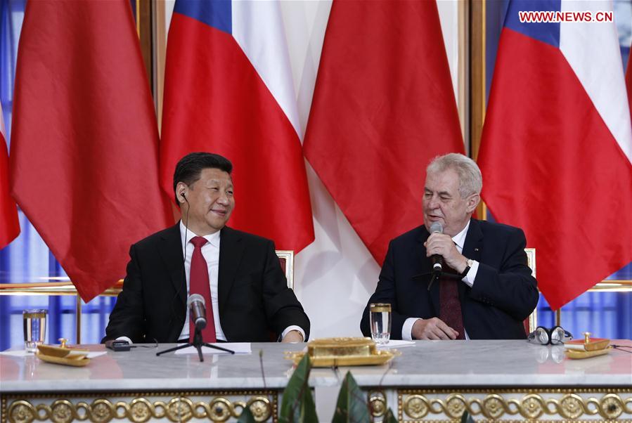 CZECH REPUBLIC-CHINA-XI JINPING-MILOS ZEMAN-TALKS