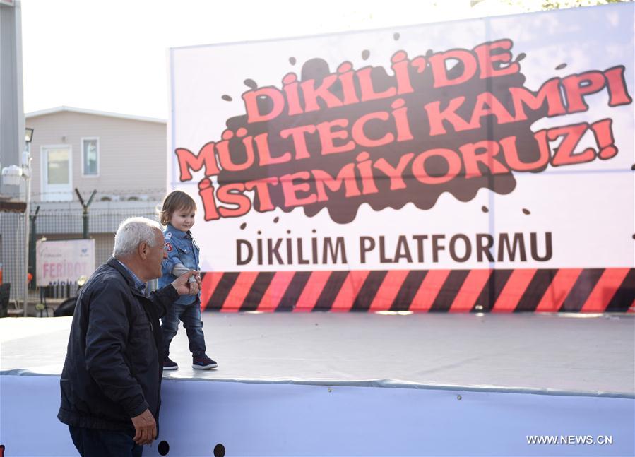 TURKEY-DIKILI-MIGRANT CAMPS-PROTEST