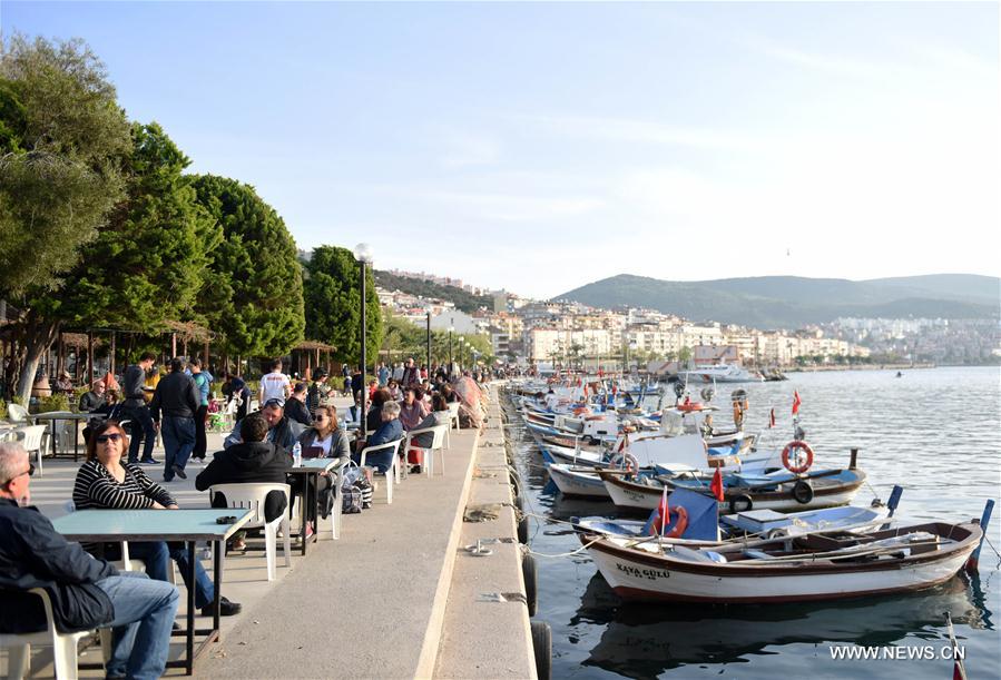 TURKEY-DIKILI-MIGRANT CAMPS-PROTEST