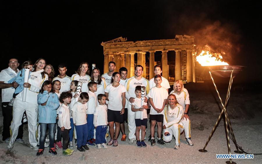 (SP)GREECE-ATHENS-OLYMPIC GAMES 2016-TORCH RELAY