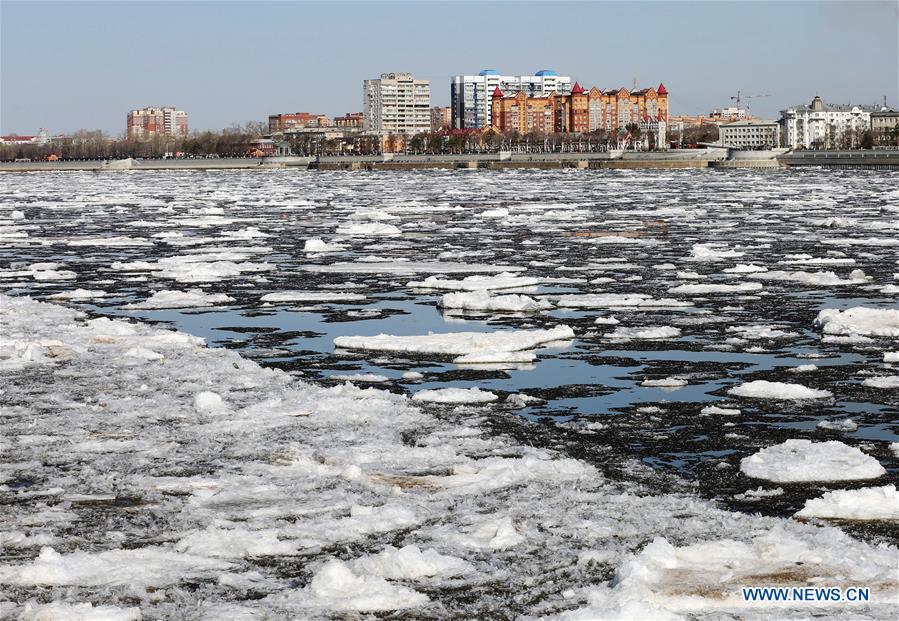 #CHINA-HEILONGJIANG-HEIHE RIVER-ICE FLOE (CN)