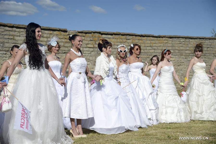 ESTONIA-NARVA-INTERNATIONAL RUNAWAY BRIDE COMPETITION