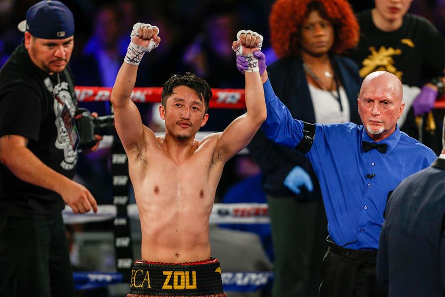 (SP)US-NEW YORK-WBO-ZOU SHIMING