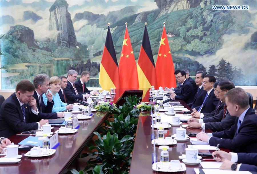 CHINA-BEIJING-LI KEQIANG-MERKEL-TALKS (CN)