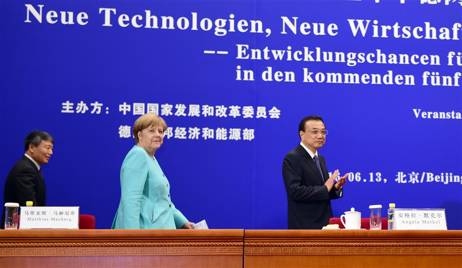 CHINA-BEIJING-LI KEQIANG-GERMANY-MERKEL-FORUM (CN)