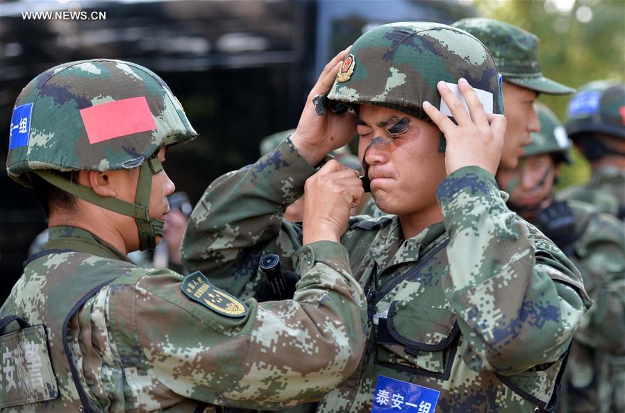 CHINA-SHANDONG-ARMED POLICE-TRAINING (CN)