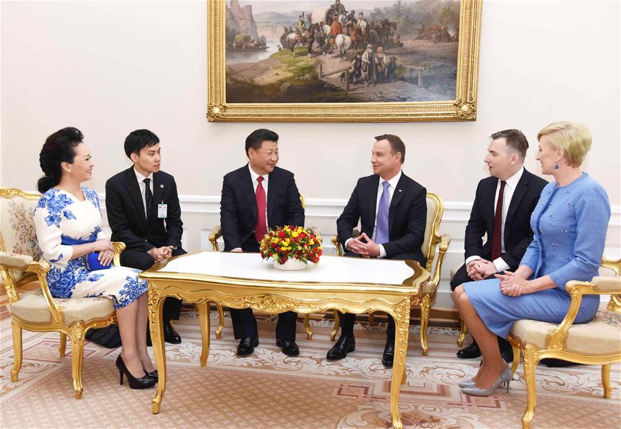 POLAND-WARSAW-CHINA-XI JINPING-WELCOMING CEREMONY