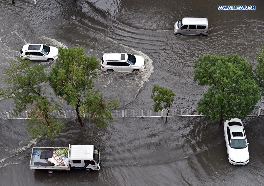 CHINA-TIANJIN-RAINSTORM-ORANGE ALERT (CN)