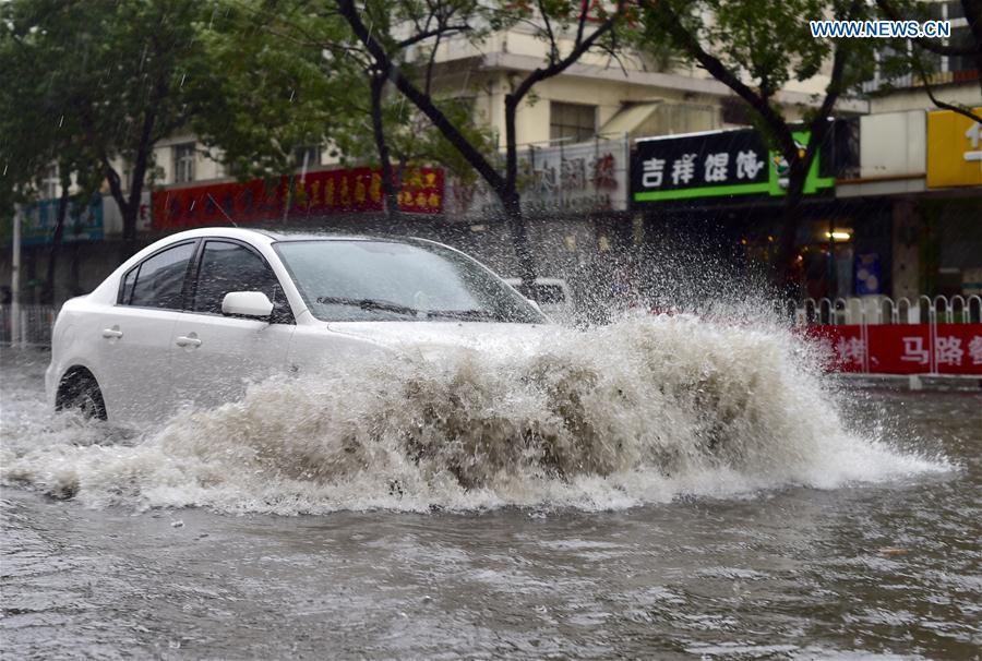 CHINA-TIANJIN-RAINSTORM-ORANGE ALERT (CN)