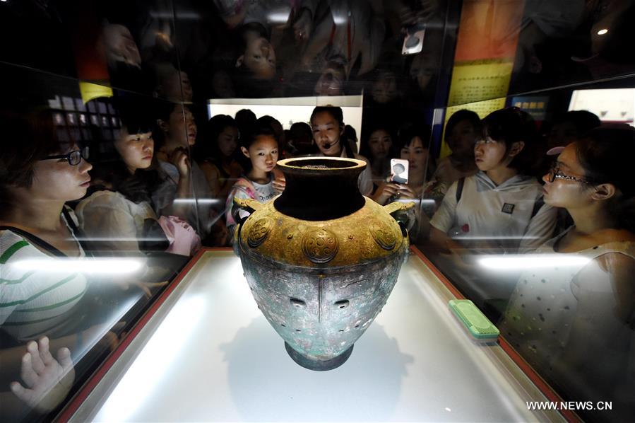 Named after the last capital of China's first recorded dynasty Shang (16-11 cent. BC), which was in Anyang, Henan, the Ruins of Yin were famous for the discovery of oracle bones and script.