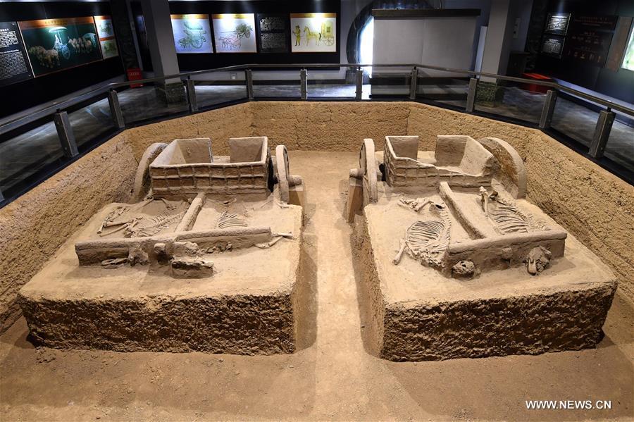 Named after the last capital of China's first recorded dynasty Shang (16-11 cent. BC), which was in Anyang, Henan, the Ruins of Yin were famous for the discovery of oracle bones and script.