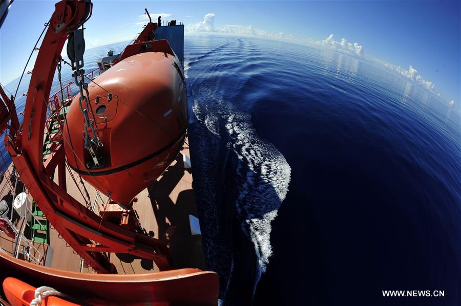 Its destination is the waters of the New Britain Trench, which is more than 8,000 meters deep in the Solomon Sea off Papua New Guinea